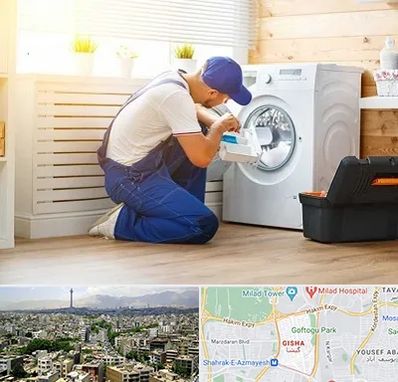 نصاب ماشین لباسشویی در گیشا 