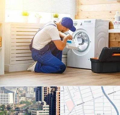 نصاب ماشین لباسشویی در خیابان بهشتی