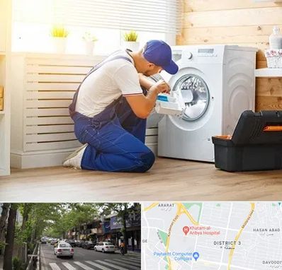 نصاب ماشین لباسشویی در ظفر 