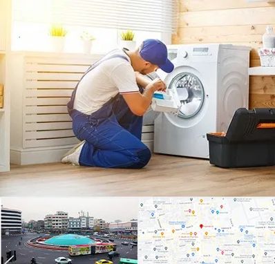 نصاب ماشین لباسشویی در میدان انقلاب