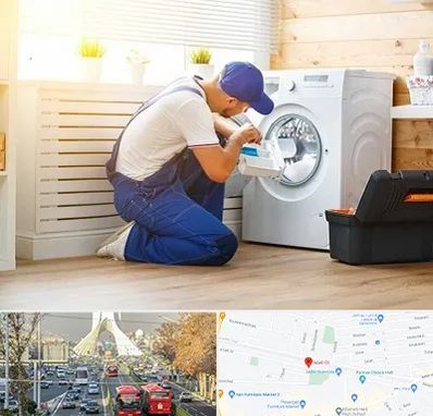نصاب ماشین لباسشویی در خیابان آزادی