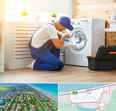 نصاب ماشین لباسشویی در نور