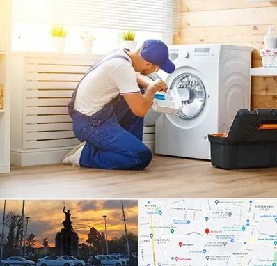 نصاب ماشین لباسشویی در میدان حر