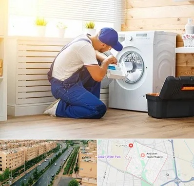 نصاب ماشین لباسشویی در فاز سه اندیشه