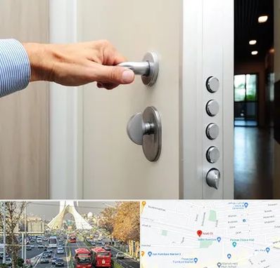 درب ضد سرقت در خیابان آزادی