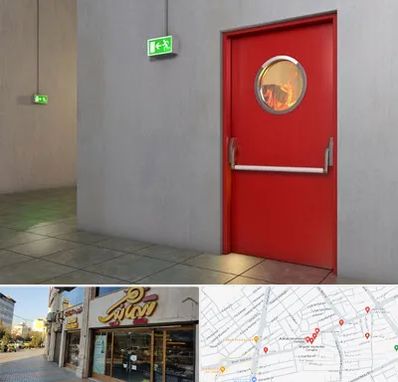 درب ضد حریق در عطاران قم