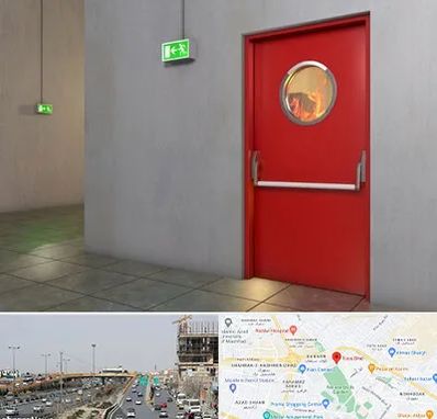 درب ضد حریق در بلوار توس مشهد