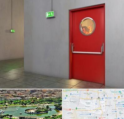 درب ضد حریق در منطقه 9 تهران