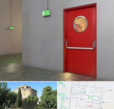 درب ضد حریق در مرداویج اصفهان