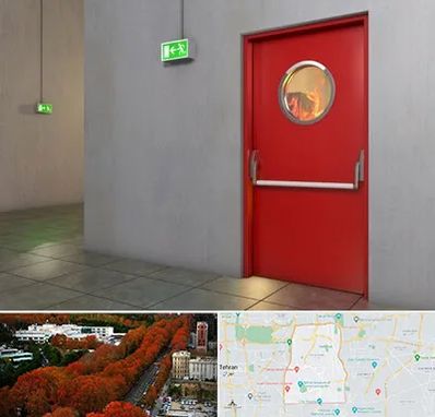درب ضد حریق در منطقه 6 تهران