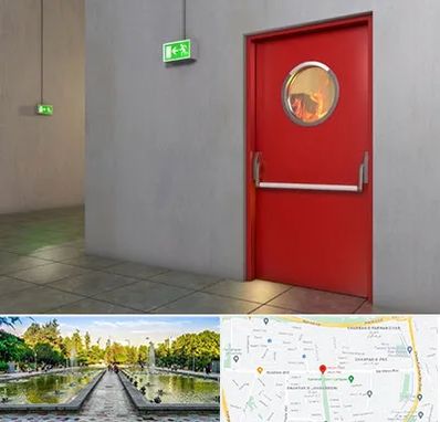 درب ضد حریق در سرسبز