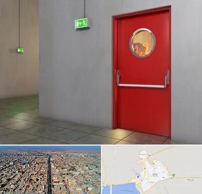 درب ضد حریق در بندر ماهشهر
