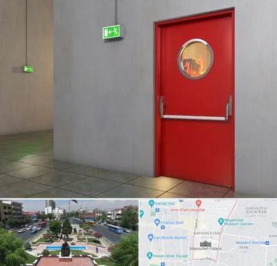 درب ضد حریق در بهارستان 