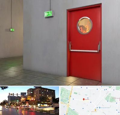 درب ضد حریق در بلوار سجاد مشهد