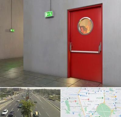 درب ضد حریق در منطقه 17 تهران