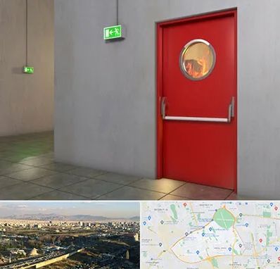 درب ضد حریق در منطقه 19 تهران