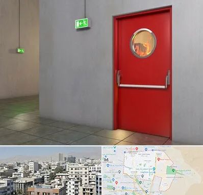 درب ضد حریق در منطقه 14 تهران