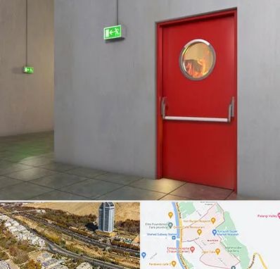 درب ضد حریق در خیابان نیایش شیراز