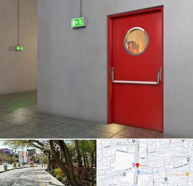 درب ضد حریق در خیابان توحید اصفهان