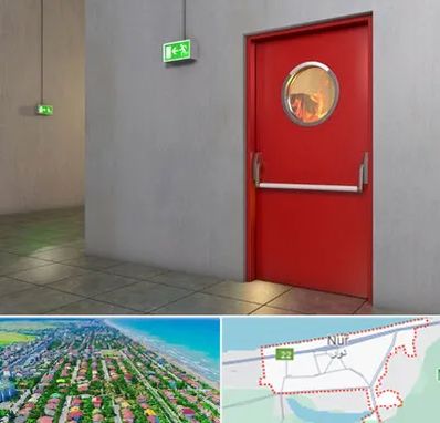 درب ضد حریق در نور