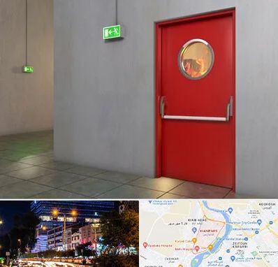 درب ضد حریق در کیانپارس اهواز
