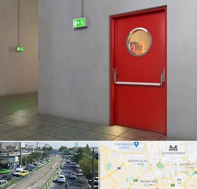 درب ضد حریق در جنوب تهران 