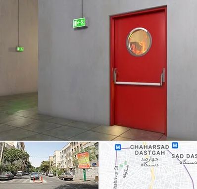 درب ضد حریق در چهارصد دستگاه 