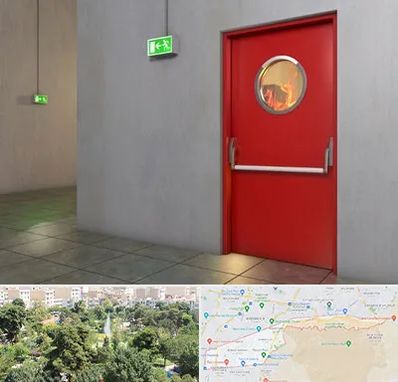 درب ضد حریق در منطقه 13 تهران