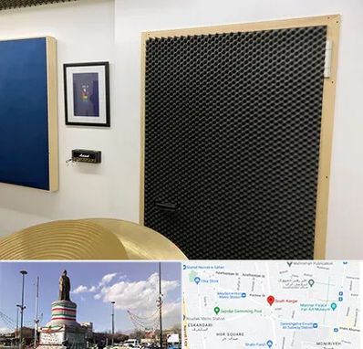 درب ضد صدا در کارگر جنوبی