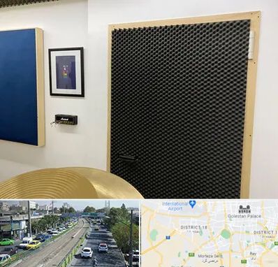 درب ضد صدا در جنوب تهران 