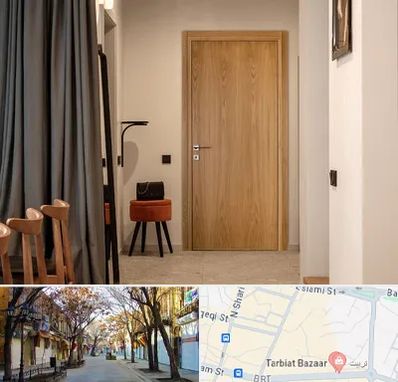 درب چوبی در تربیت تبریز