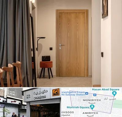 درب چوبی در منیریه 