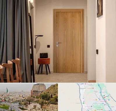 درب چوبی در فرهنگ شهر شیراز