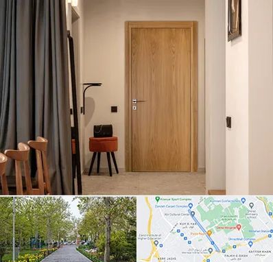 درب چوبی در قدوسی غربی شیراز