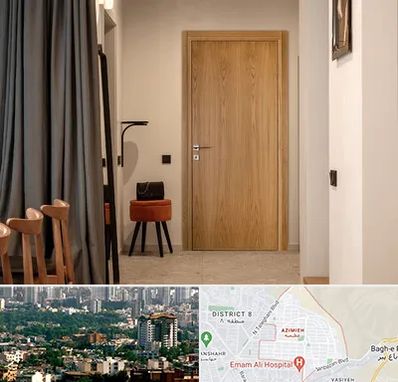 درب چوبی در عظیمیه کرج 