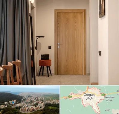 درب چوبی در گرگان