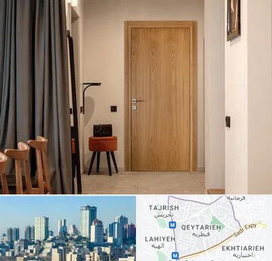 درب چوبی در قیطریه 