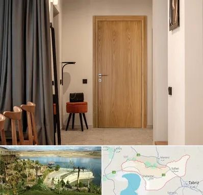 درب چوبی در شبستر