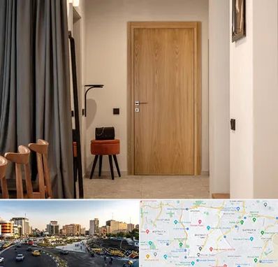 درب چوبی در منطقه 7 تهران