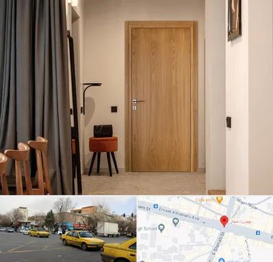 درب چوبی در شهناز تبریز