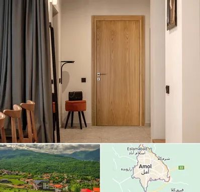 درب چوبی در آمل