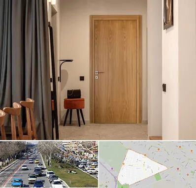 درب چوبی در احمدآباد مشهد