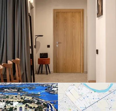 درب چوبی در کوروش اهواز