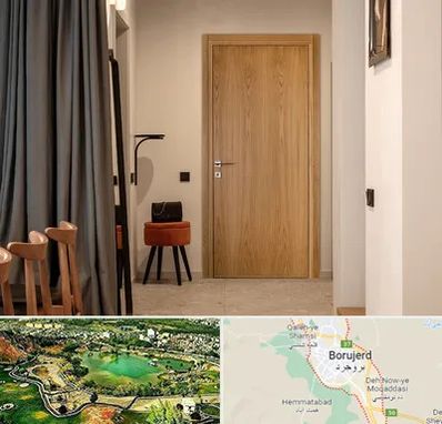 درب چوبی در بروجرد