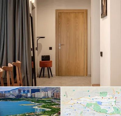 درب چوبی در منطقه 22 تهران