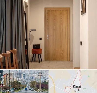 درب چوبی در گوهردشت کرج 