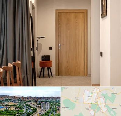 درب چوبی در شهریار