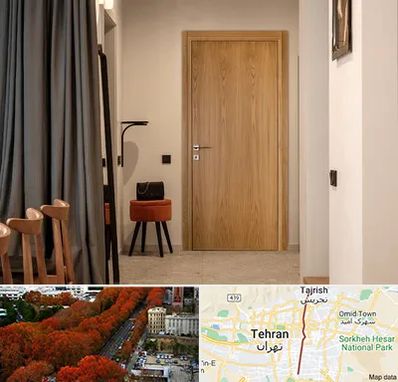 درب چوبی در ولیعصر 