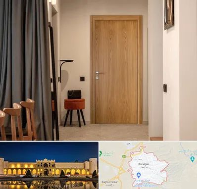 درب چوبی در برازجان