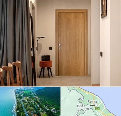 درب چوبی در رامسر